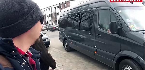  LETSDOEIT - Kitty Core - Crazy German MILF Takes It Rough On The Van From A Perv Horny Man